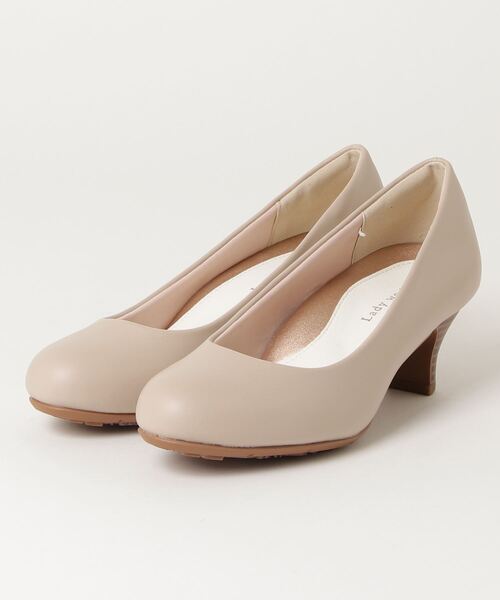 Lady worker（レディワーカー）の「たくさん歩く方に向けた約5.5㎝ヒールの軽量パンプス（パンプス・レディース・ブラック/ブラック系その他/ライトベージュ・22.5cm/23.5cm/24.5cm/23.0cm/24.0cm/25.0cm/22.0cm）」の3枚目の写真