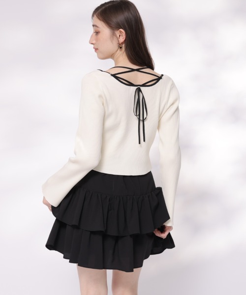 Rirandture(リランドチュール)の「バックシャンクロップドニット Rirandture(リランドチュール)の「バックシャンクロップドニット