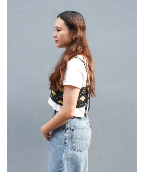 Ungrid（アングリッド）の「ビーズコンビニットキャミ（キャミソール・レディース・チャコールグレー/レッド・FREE）」の17枚目の写真