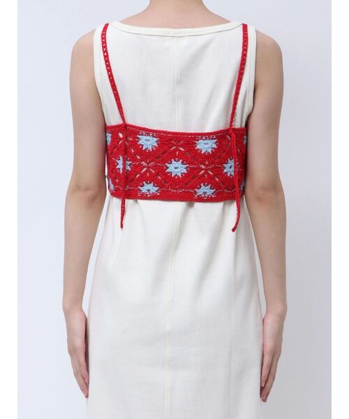 Ungrid（アングリッド）の「ビーズコンビニットキャミ（キャミソール・レディース・チャコールグレー/レッド・FREE）」の10枚目の写真