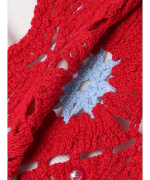 Ungrid（アングリッド）の「ビーズコンビニットキャミ（キャミソール・レディース・チャコールグレー/レッド・FREE）」の6枚目の写真