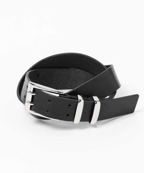 HARE（ハレ）の「【MADE IN JAPAN】スクエアバックルピンダブルベルト(HARE)（ベルト・メンズ・ブラック・FREE）」の5枚目の写真