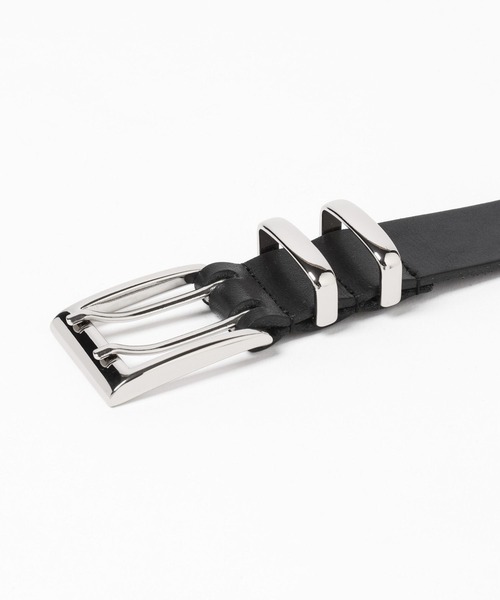 HARE（ハレ）の「【MADE IN JAPAN】スクエアバックルピンダブルベルト(HARE)（ベルト・メンズ・ブラック・FREE）」の2枚目の写真