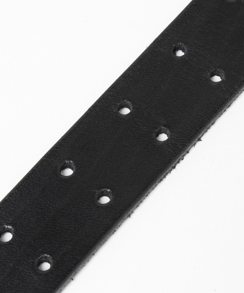 HARE（ハレ）の「【MADE IN JAPAN】スクエアバックルピンダブルベルト(HARE)（ベルト・メンズ・ブラック・FREE）」の4枚目の写真