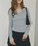 GIUNONiWEmj́ueyelet frill rib tops / ACbgtugbvXiTVc/Jbg\[jvbO[