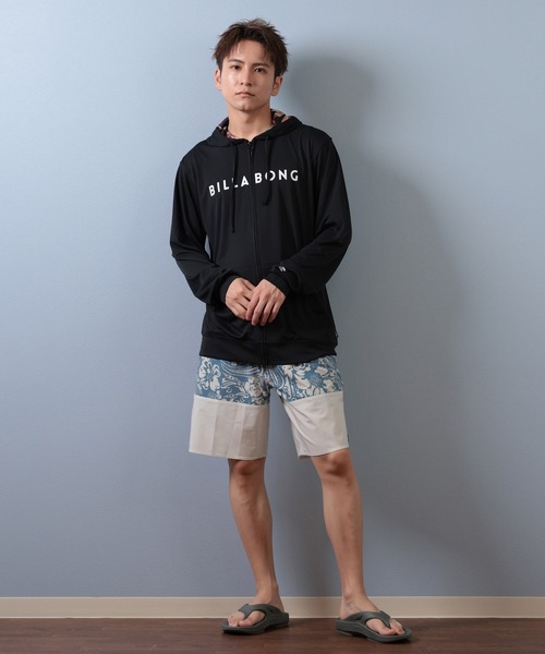 BILLABONG（ビラボン）の「BILLABONG/ビラボン ラッシュガード ジップパーカー UVケア BF01A-852（ラッシュガード・メンズ・ホワイト/ブラック・XL/L/M/S）」の13枚目の写真