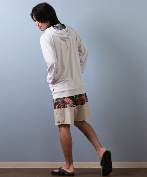 BILLABONG（ビラボン）の「BILLABONG/ビラボン ラッシュガード ジップパーカー UVケア BF01A-852（ラッシュガード・メンズ・ホワイト/ブラック・XL/L/M/S）」の7枚目の写真