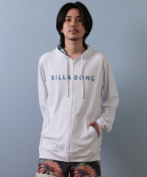 BILLABONG（ビラボン）の「BILLABONG/ビラボン ラッシュガード ジップパーカー UVケア BF01A-852（ラッシュガード・メンズ・ホワイト/ブラック・XL/L/M/S）」の3枚目の写真