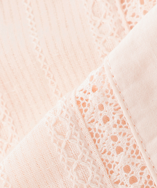 petit main（プティマイン）の「【サンリオ】刺繍レースブラウス（シャツ/ブラウス・キッズ・ライトピンク/オフホワイト・80ｃｍ/100cm/110cm/130cm/90cm/120cm）」の7枚目の写真