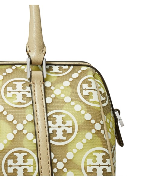 TORY BURCH(トリーバーチ)の「Tモノグラム メッシュ ドット プチバレルバッグ(ショルダーバッグ・レディース・サンドベージュ・ONE SIZE)」の3枚目の写真