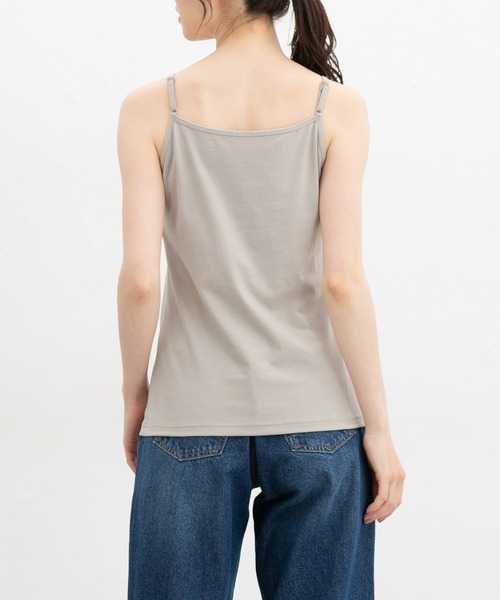 Honeys（ハニーズ）の「【ＵＶカット・吸水速乾】カップ付キャミソール（キャミソール・レディース・オフホワイト/イエロー系その他/ブラック/ミント/グレイッシュベージュ・L/LL/M/S）」の18枚目の写真