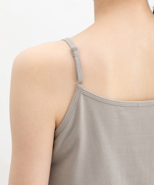 Honeys（ハニーズ）の「【ＵＶカット・吸水速乾】カップ付キャミソール（キャミソール・レディース・オフホワイト/イエロー系その他/ブラック/ミント/グレイッシュベージュ・L/LL/M/S）」の10枚目の写真