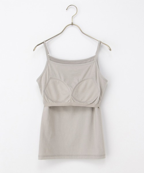 Honeys（ハニーズ）の「【ＵＶカット・吸水速乾】カップ付キャミソール（キャミソール・レディース・オフホワイト/イエロー系その他/ブラック/ミント/グレイッシュベージュ・L/LL/M/S）」の13枚目の写真
