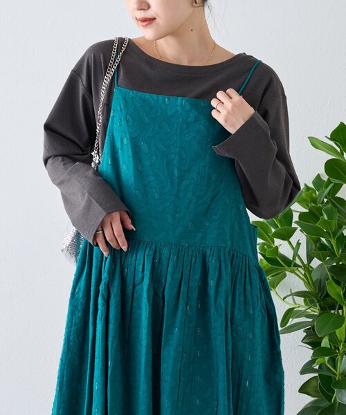 CIAOPANIC TYPY（チャオパニックティピー）の「【India】きらきらビーンズエプロンキャミワンピース（ワンピース・レディース・キャメル/グリーン/ブラック・ONE SIZE）」の17枚目の写真