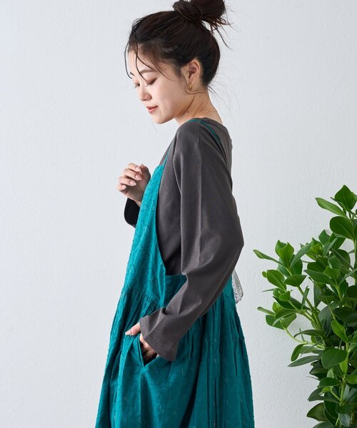 CIAOPANIC TYPY（チャオパニックティピー）の「【India】きらきらビーンズエプロンキャミワンピース（ワンピース・レディース・キャメル/グリーン/ブラック・ONE SIZE）」の21枚目の写真