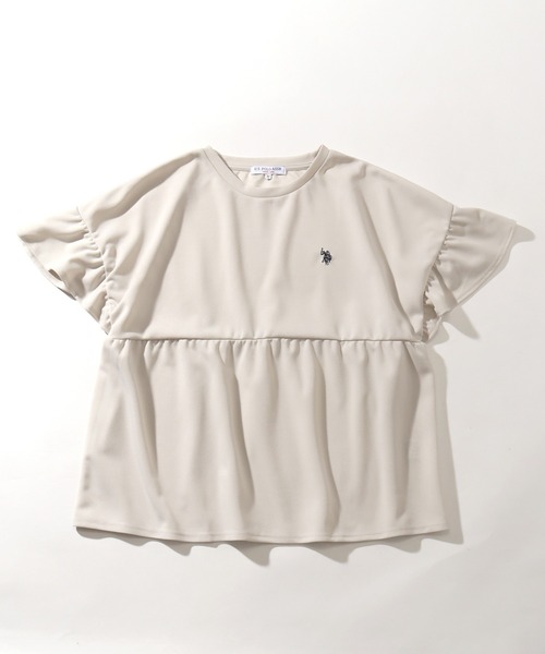U.S. POLO ASSN.(ユーエスポロアッスン)の「【U.S. POLO ASSN./ユーエスポロアッスン】スムース ギャザープルオーバー(Tシャツ/カットソー・レディース・ネイビー/エメラルド/アイボリー・M/LL/L)」の18枚目の写真