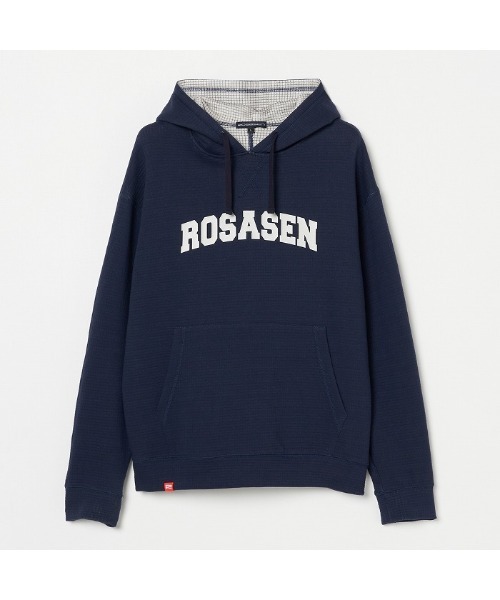 ROSASEN フリースフーディ グレー セール】【Rosasen/GOLF】裏ワッフルフーディー（パーカー