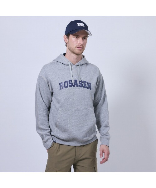 ROSASEN(ロサーセン)の「【Rosasen/GOLF】裏ワッフルフーディー(パーカー・メンズ・ダークネイビー/グレー・50)」の5枚目の写真
