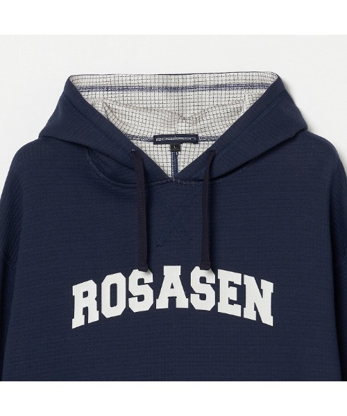 ROSASEN(ロサーセン)の「【Rosasen/GOLF】裏ワッフルフーディー(パーカー・メンズ・ダークネイビー/グレー・50)」の12枚目の写真