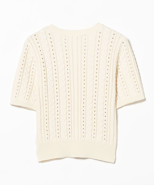 Ray BEAMS（レイビームス）の「ケーブル クルーネック ニット（ニット/セーター・レディース・ライトブルー/ピンク/オフホワイト・ONE SIZE）」の17枚目の写真