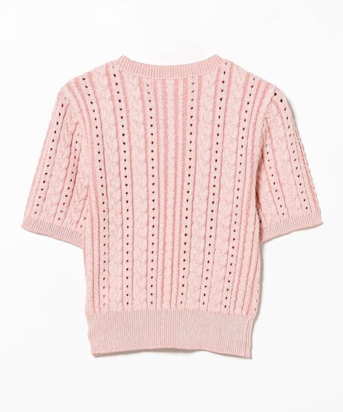 Ray BEAMS（レイビームス）の「ケーブル クルーネック ニット（ニット/セーター・レディース・ライトブルー/ピンク/オフホワイト・ONE SIZE）」の20枚目の写真