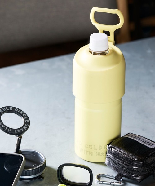 LAKOLE（ラコレ）の「＜累計販売40万本!!＞【保冷保温】ペットボトルホルダーZ5S /286293（水筒・レディース・ライトブルー/アイボリー/ライトグリーン/オレンジ/グレー/ブラック/イエロー・FREE）」の6枚目の写真