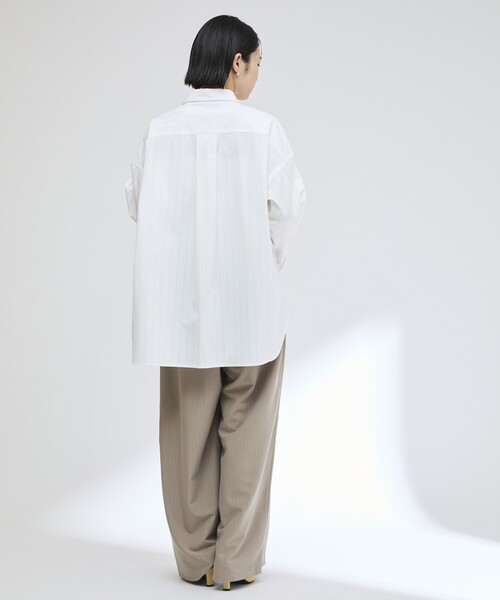 Firsthand（ファーストハンド）の「Firsthand/ファーストハンド レース×ストライプ スプリットワイドパンツ（スラックス・レディース・チャコールグレー/グレー・S/M）」の17枚目の写真