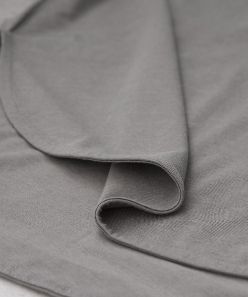 reca（レカ）の「裾ラウンドロンＴシャツ（Tシャツ/カットソー・レディース・アイボリー/グレー/ブラック・M）」の11枚目の写真