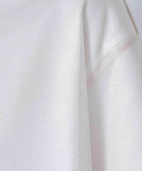 NATURAL BEAUTY BASIC(ナチュラルビューティーベーシック)の「◇ 【Oggi掲載】グロッシーシアーレイヤードTシャツ(Tシャツ/カットソー・レディース・チャコールグレー/オフホワイト/ブラウン・FREE)」の21枚目の写真