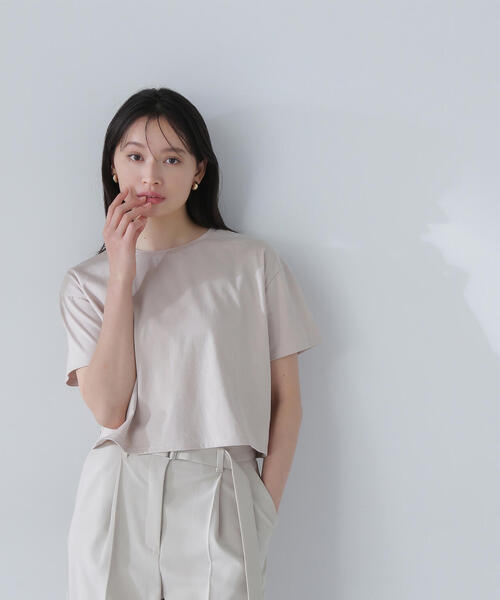 ◇ 【Oggi掲載】グロッシーシアーレイヤードTシャツ（Tシャツ