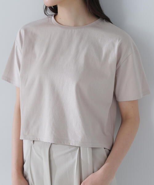 ◇ 【Oggi掲載】グロッシーシアーレイヤードTシャツ（Tシャツ