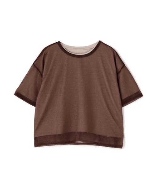 セール】◇ 【Oggi掲載】グロッシーシアーレイヤードTシャツ（T