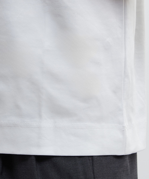MEN'S MELROSE(メンズメルローズ)の「マーセライズポンチ1BTヘンリーネックハーフスリーブ(Tシャツ/カットソー・メンズ・ベージュ/ホワイト/ブラック・2/3/4)」の17枚目の写真