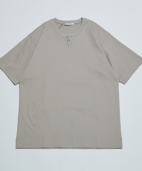 MEN'S MELROSE(メンズメルローズ)の「マーセライズポンチ1BTヘンリーネックハーフスリーブ(Tシャツ/カットソー・メンズ・ベージュ/ホワイト/ブラック・2/3/4)」の20枚目の写真