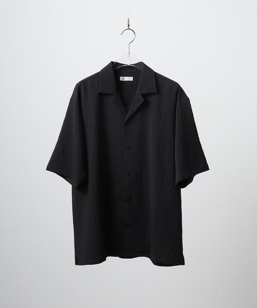 tk.TAKEO KIKUCHI（ティーケータケオキクチ）の「◆楊柳オープンカラーシャツ（シャツ/ブラウス・メンズ・ライトグレー/ブラック/ダークブラウン/ブルー・02/03/04）」の6枚目の写真