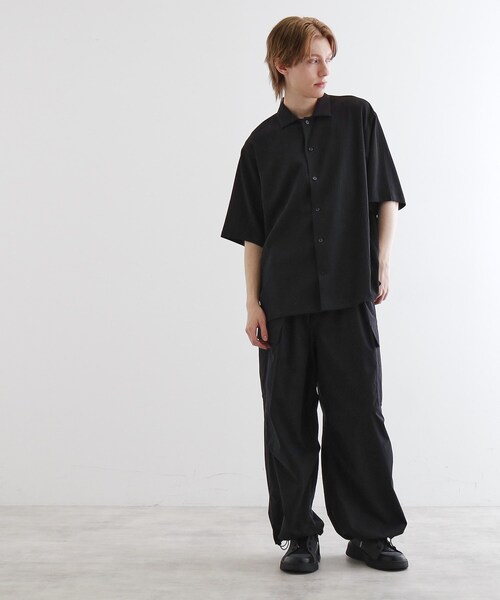 tk.TAKEO KIKUCHI（ティーケータケオキクチ）の「◆楊柳オープンカラーシャツ（シャツ/ブラウス・メンズ・ライトグレー/ブラック/ダークブラウン/ブルー・02/03/04）」の14枚目の写真