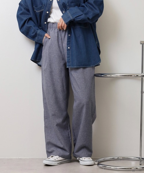 FUNALIVE(ファンアライブ)の「トロピカルオックス ワイドパンツ(その他パンツ・メンズ・チャコールグレー/ブラック/ライトインディゴブルー・LL/L/M)」の1枚目の写真