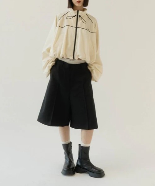 Knuth Marf balloon sleeve nylon jacket