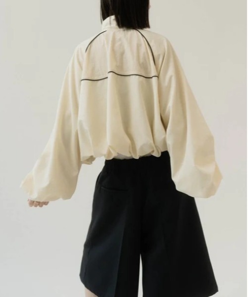 Knuth Marf balloon sleeve nylon jacket