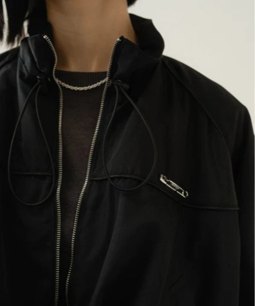 Knuth Marf balloon sleeve nylon jacket