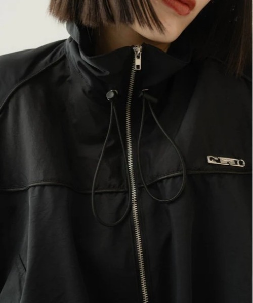 Knuth Marf balloon sleeve nylon jacket