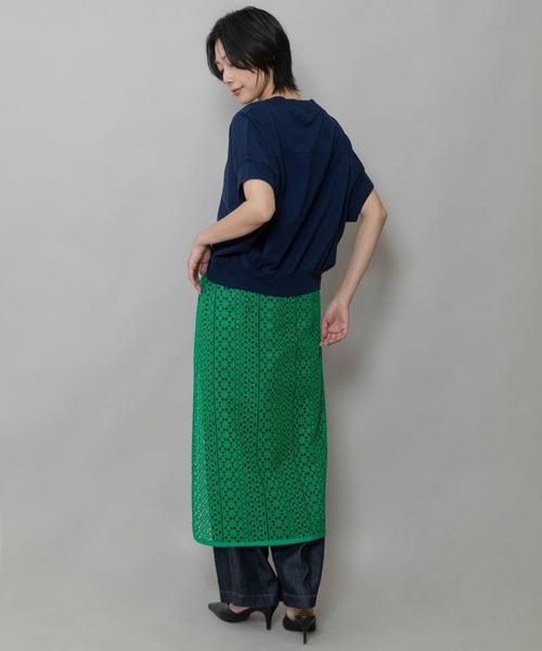 Munich(ミューニック)の「”Cypher”ロゴ刺繍Tシャツ(Tシャツ/カットソー・レディース・グレー/ネイビー/ライトベージュ/ホワイト・FREE)」の7枚目の写真