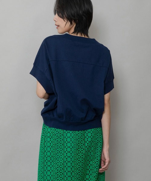 Munich(ミューニック)の「”Cypher”ロゴ刺繍Tシャツ(Tシャツ/カットソー・レディース・グレー/ネイビー/ライトベージュ/ホワイト・FREE)」の8枚目の写真