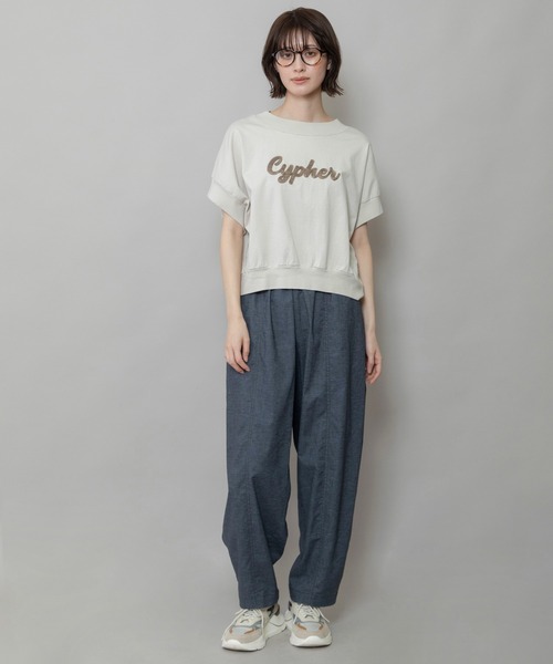 Cypher”ロゴ刺繍Tシャツ | Munich(ミューニック)公式通販
