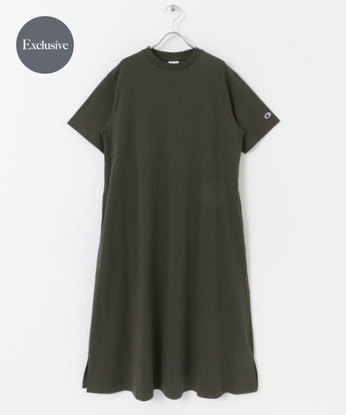 Champion(チャンピオン)の「『別注』CHAMPION×DOORS Jersey One-Piece(ワンピース・レディース・ブラック/グレー/ネイビー/ベージュ・ONE)」の2枚目の写真