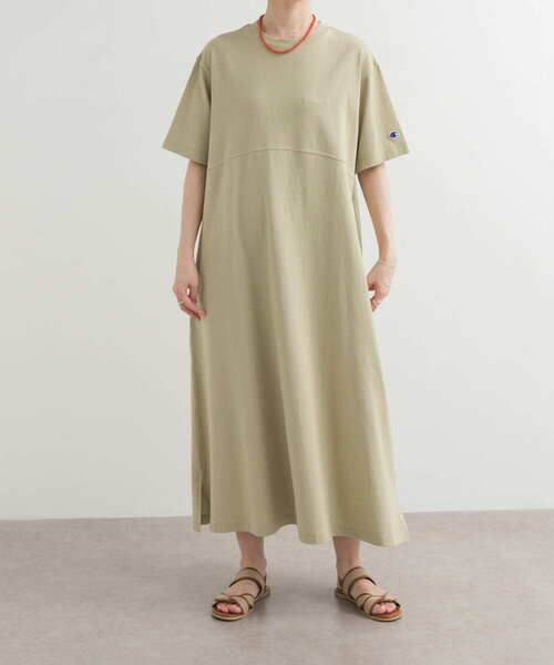 Champion(チャンピオン)の「『別注』CHAMPION×DOORS Jersey One-Piece(ワンピース・レディース・ブラック/グレー/ネイビー/ベージュ・ONE)」の8枚目の写真