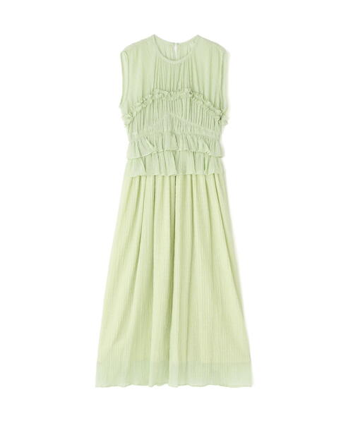 NATURAL BEAUTY BASIC(ナチュラルビューティーベーシック)の「◇シアーチェックシャーリングワンピース(ワンピース・レディース・ブラック/ライトグリーン・MEDIUM/P/S)」の12枚目の写真