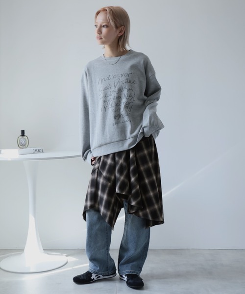 y's（ワイズ）アシンメトリー　ウールチェックスカート　新品同様 y's（ワイズ）アシンメトリー ウールチェックスカート 新品同様 楽天