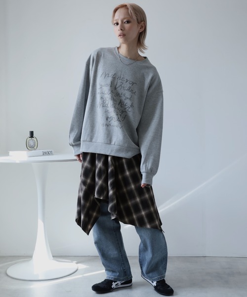 Ulysses(ユリシス)の「アシンメトリーチェックスカート(スカート・レディース・ブラック/ブラウン・S)」の4枚目の写真