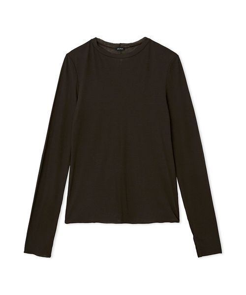 Mila Owen◆長袖カットソー/0/コットン/BLK/09WNT251018 Mila Owen(ミラオーウェン) / 長袖カットソー/0/コットン/BLK